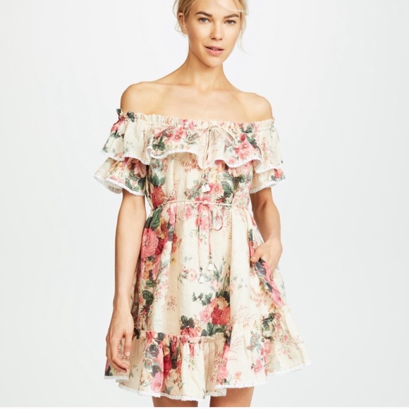 Zimmermann Dresses & Skirts - Zimmerman Off Shoulder Dress Sz 0 (XS)